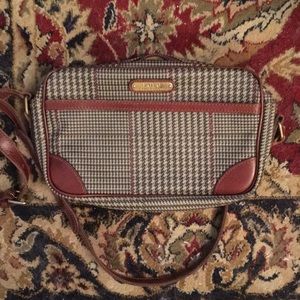Polo Ralph Lauren tweed-style leather handbag